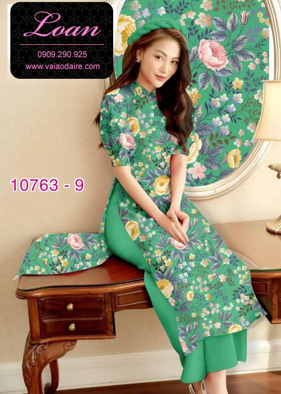 Vải áo dài hoa nhí