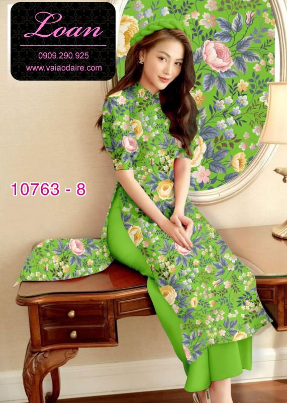Vải áo dài hoa nhí