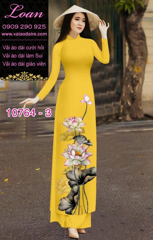 Vải áo dài hoa sen0 Vải áo dài hoa sen0