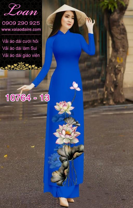 Vải áo dài hoa sen0 Vải áo dài hoa sen0
