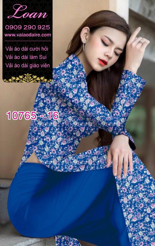 Vải áo dài hoa nhí