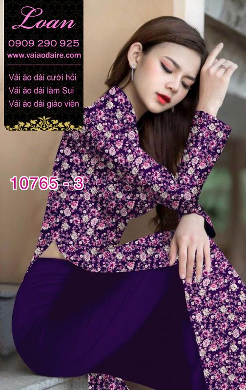 Vải áo dài hoa nhí