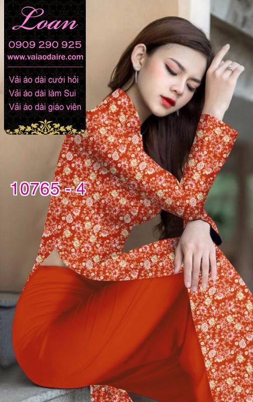Vải áo dài hoa nhí