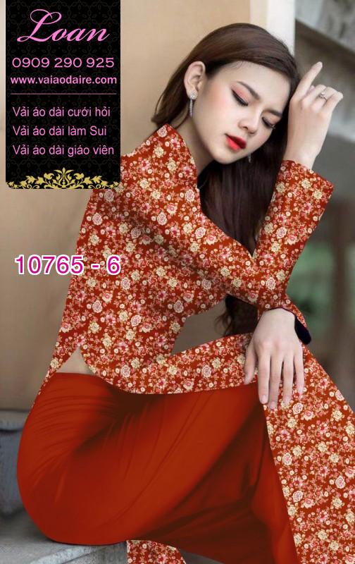 Vải áo dài hoa nhí