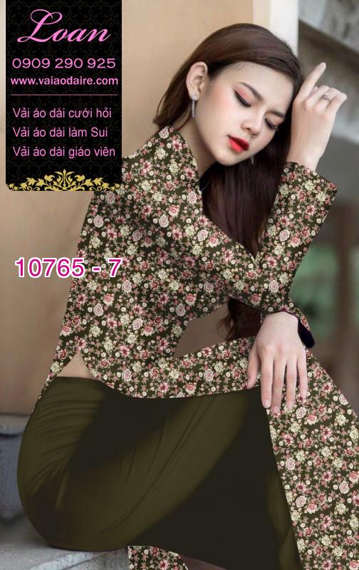 Vải áo dài hoa nhí