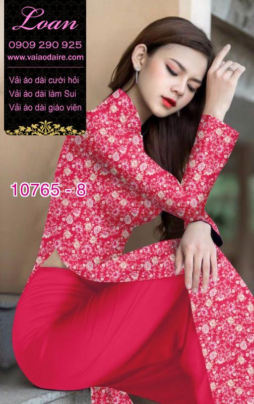 Vải áo dài hoa nhí