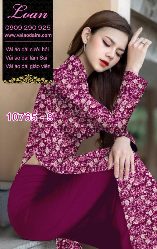 Vải áo dài hoa nhí