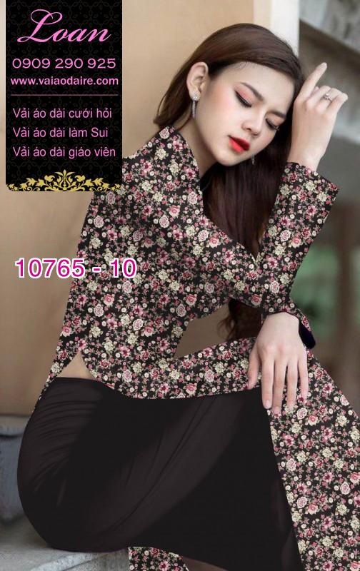 Vải áo dài hoa nhí