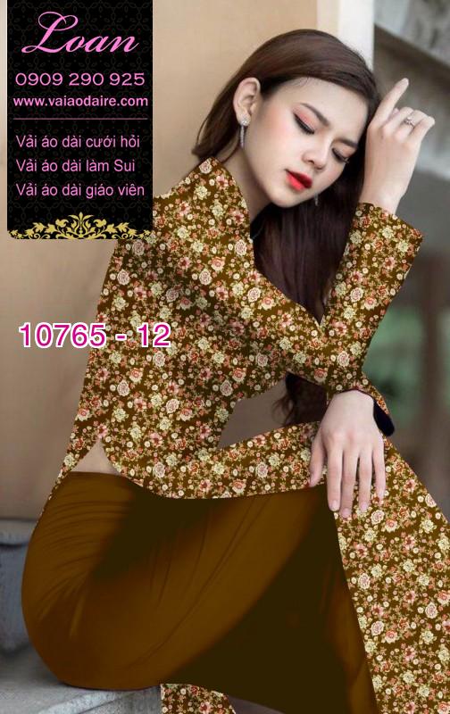 Vải áo dài hoa nhí