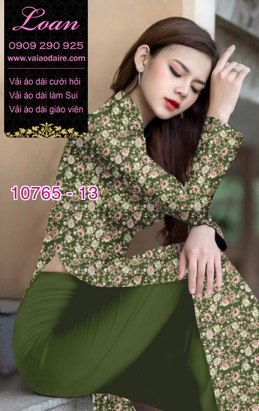Vải áo dài hoa nhí