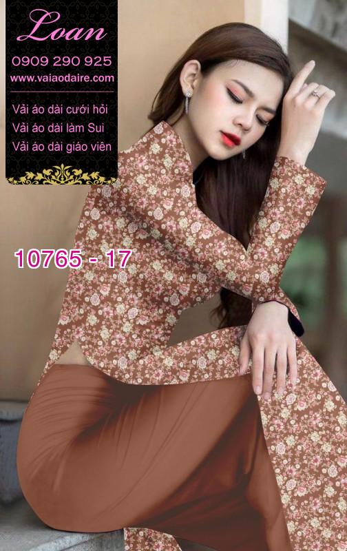 Vải áo dài hoa nhí
