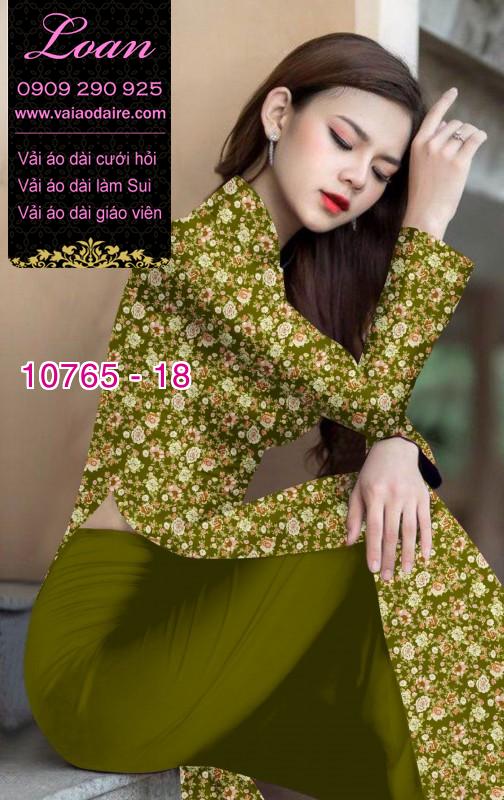 Vải áo dài hoa nhí