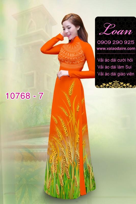 Vải áo dài bông lúa