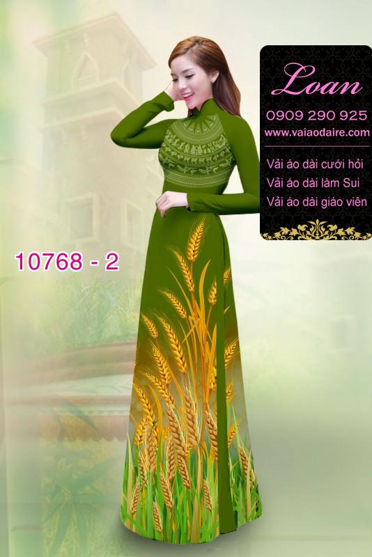 Vải áo dài bông lúa