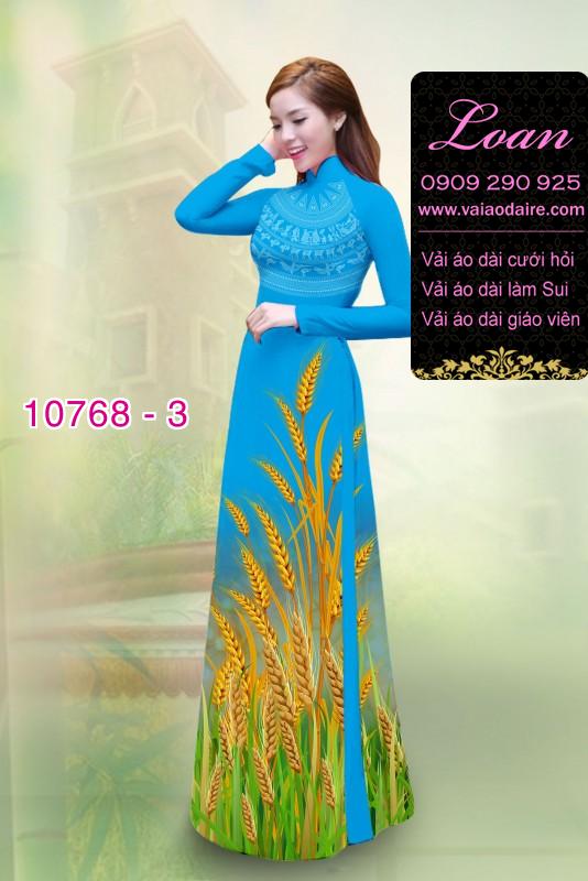Vải áo dài bông lúa