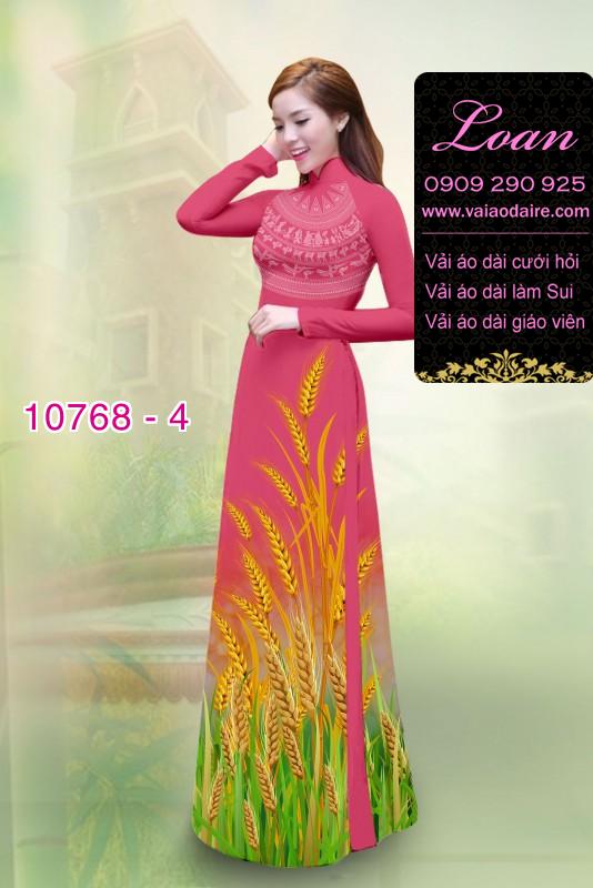 Vải áo dài bông lúa