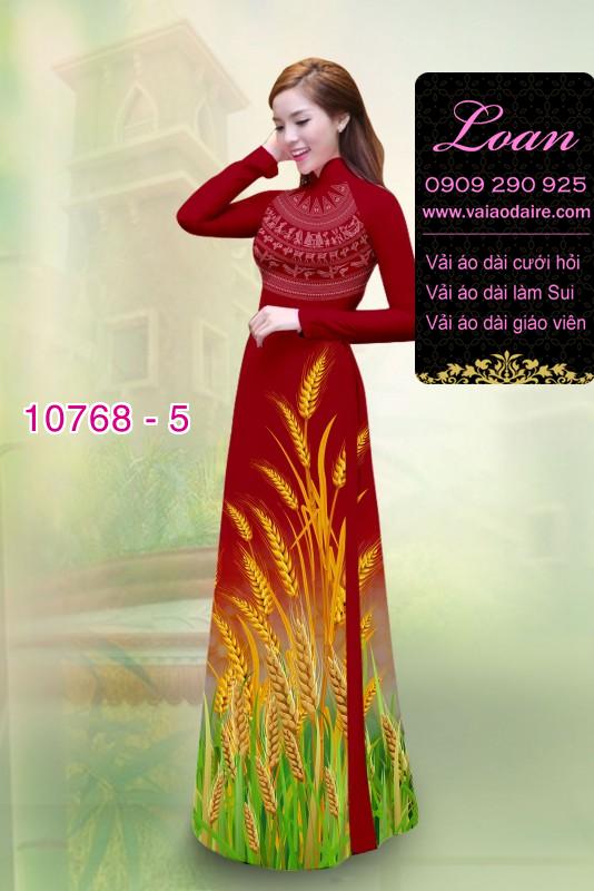 Vải áo dài bông lúa