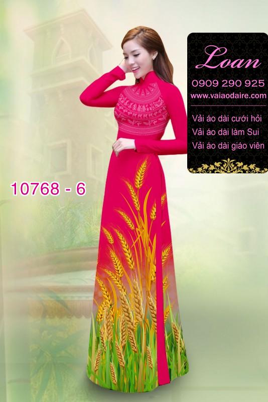 Vải áo dài bông lúa