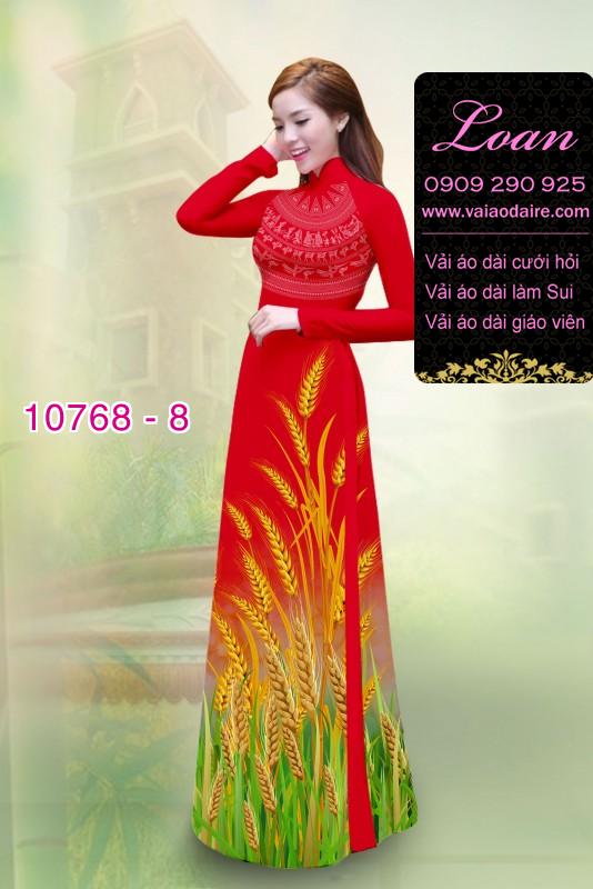 Vải áo dài bông lúa