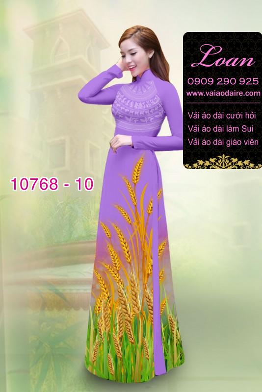 Vải áo dài bông lúa