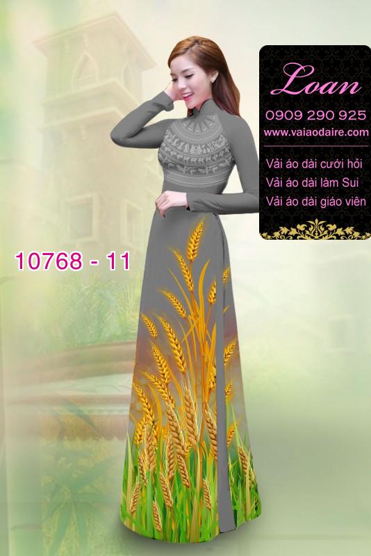 Vải áo dài bông lúa