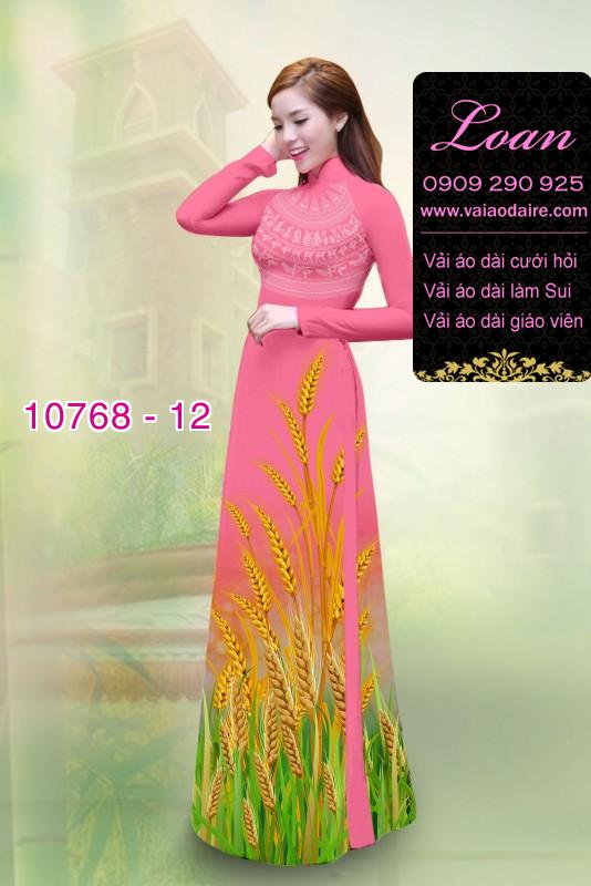 Vải áo dài bông lúa