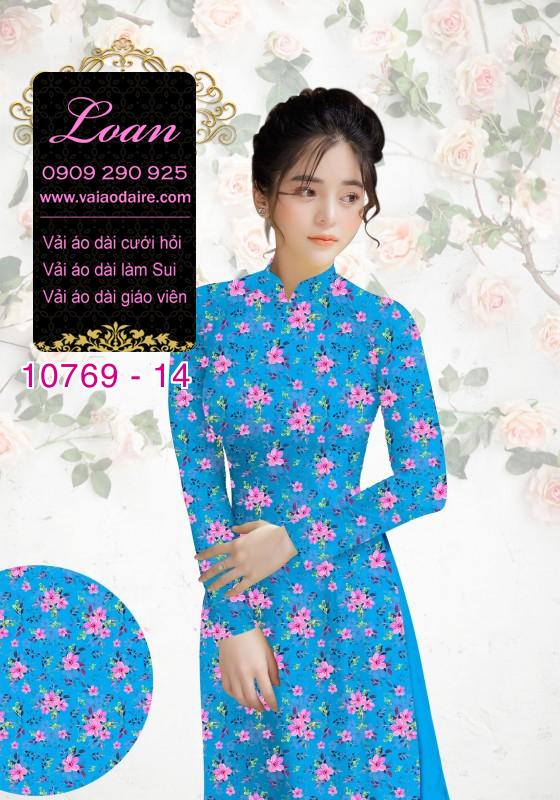 Vải áo dài bông nhí