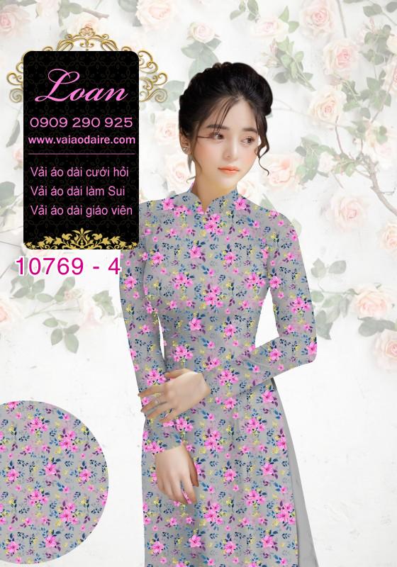 Vải áo dài bông nhí