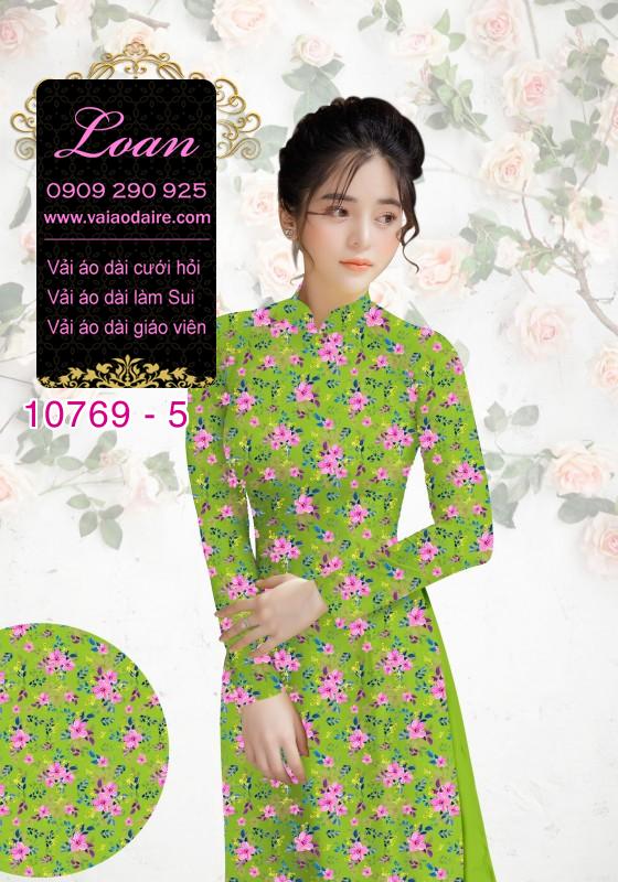 Vải áo dài bông nhí