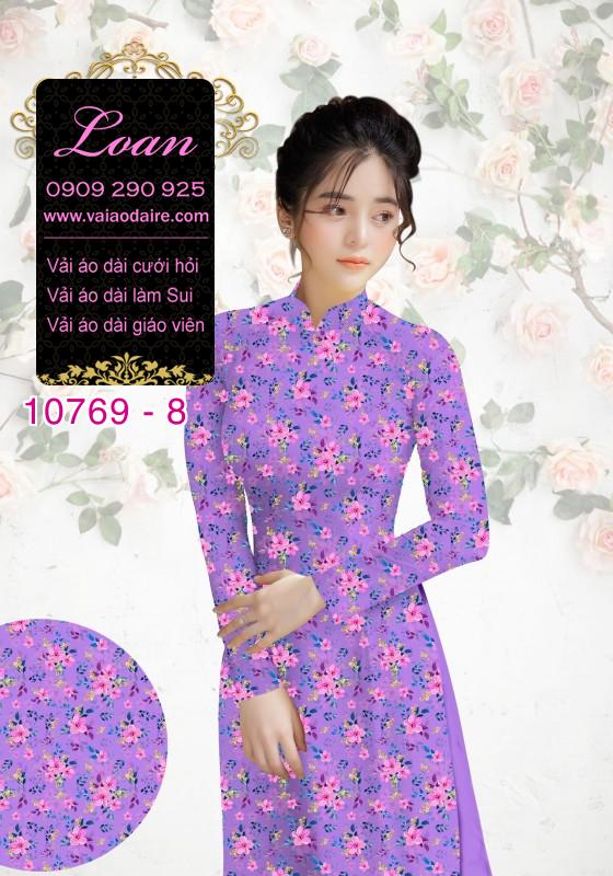 Vải áo dài bông nhí