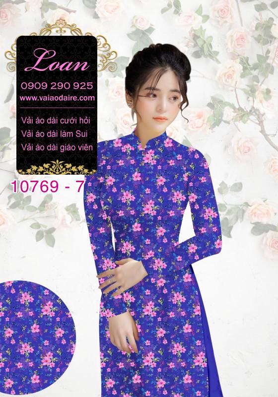Vải áo dài bông nhí