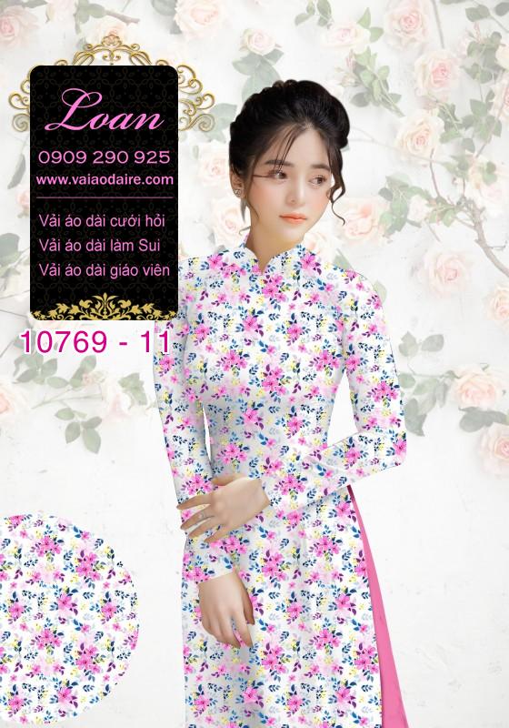 Vải áo dài bông nhí