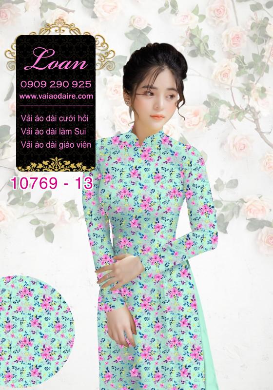Vải áo dài bông nhí