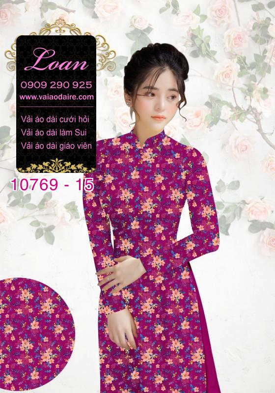 Vải áo dài bông nhí