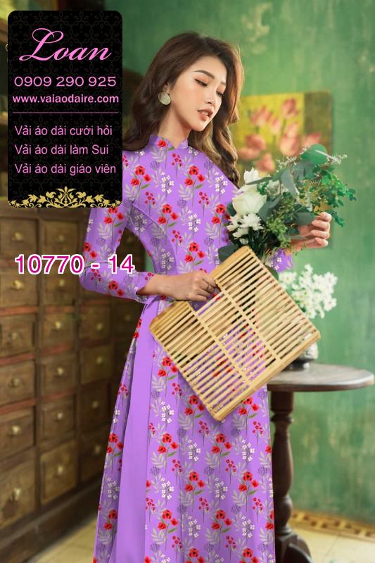 Vải áo dài bông nhí Vải áo dài bông nhí
