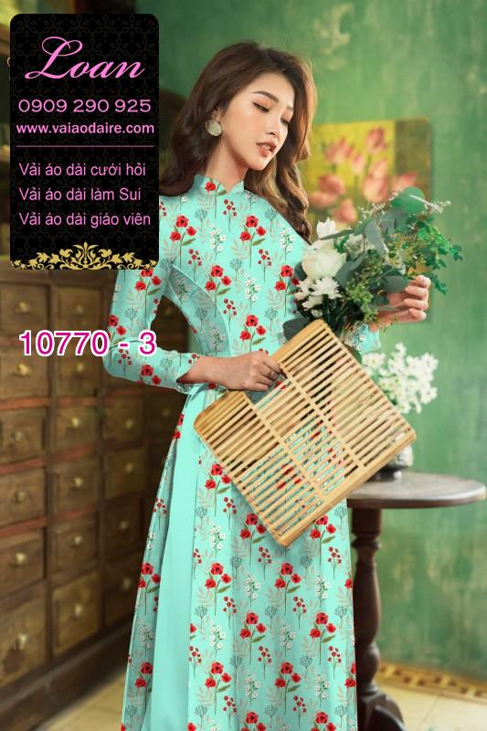 Vải áo dài bông nhí Vải áo dài bông nhí