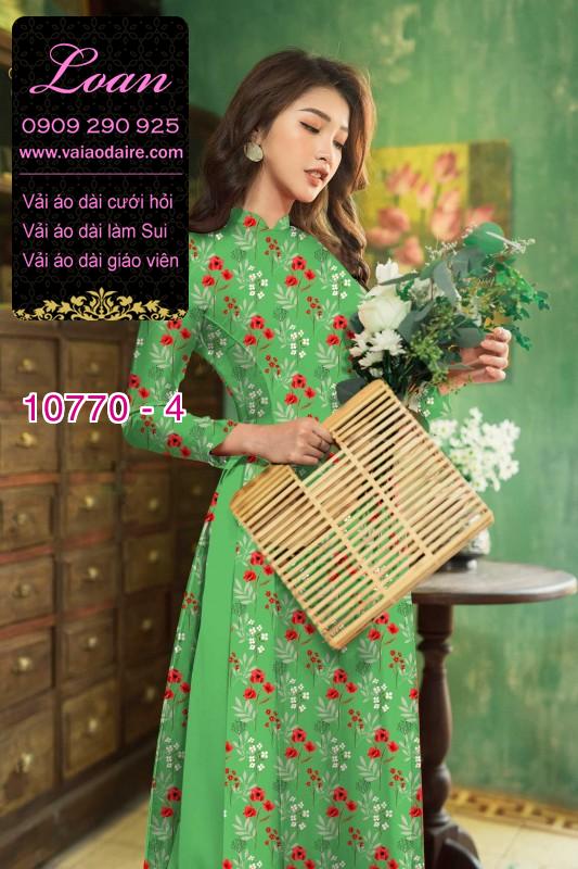 Vải áo dài bông nhí Vải áo dài bông nhí