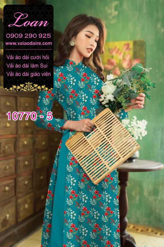 Vải áo dài bông nhí Vải áo dài bông nhí