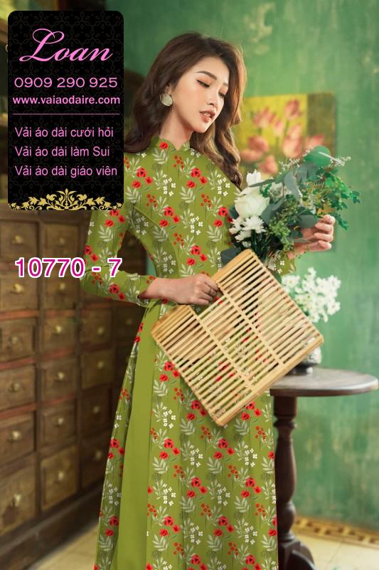 Vải áo dài bông nhí Vải áo dài bông nhí