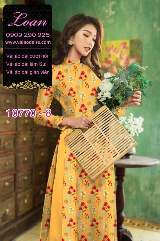 Vải áo dài bông nhí Vải áo dài bông nhí