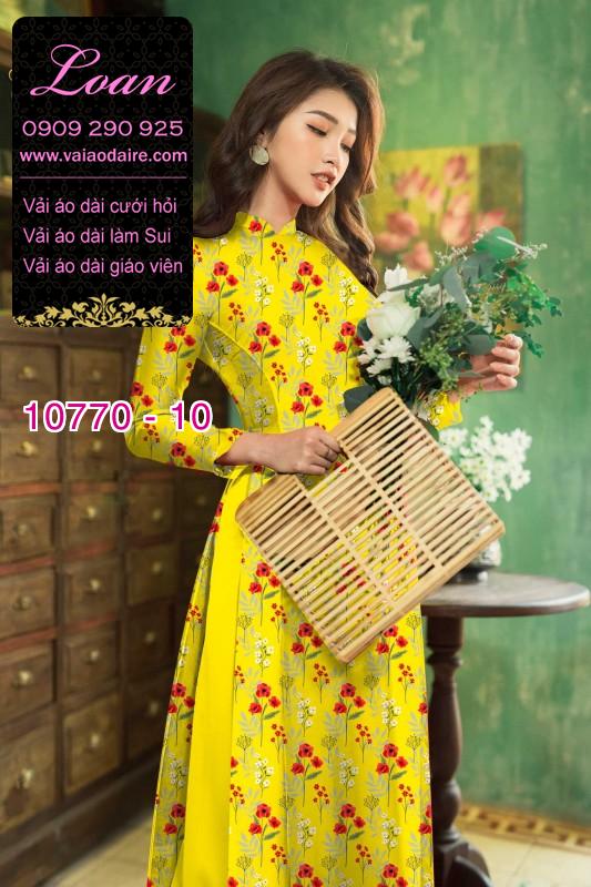 Vải áo dài bông nhí Vải áo dài bông nhí