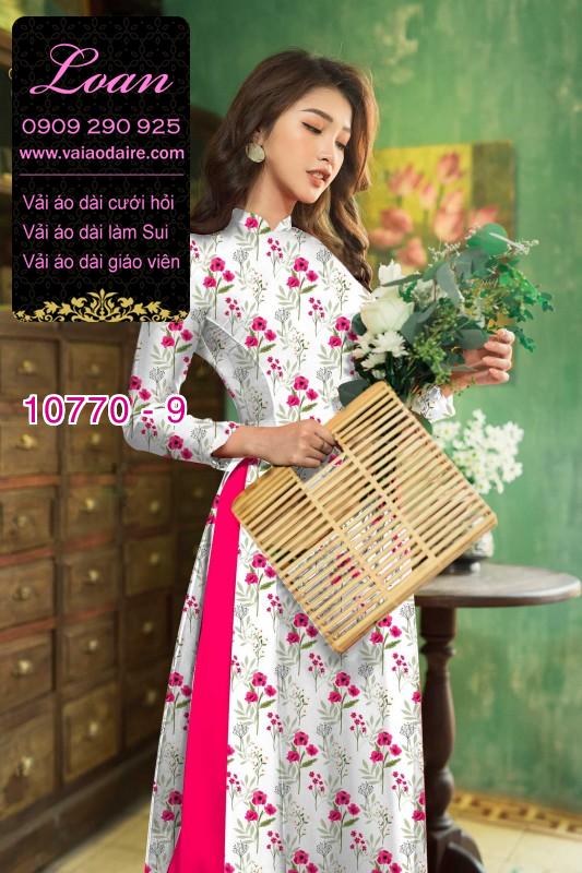 Vải áo dài bông nhí Vải áo dài bông nhí
