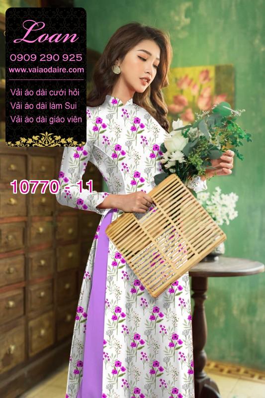 Vải áo dài bông nhí Vải áo dài bông nhí