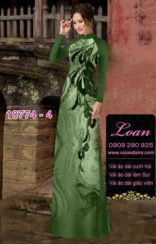 Vải áo dài hoa 3D Vải áo dài hoa 3D
