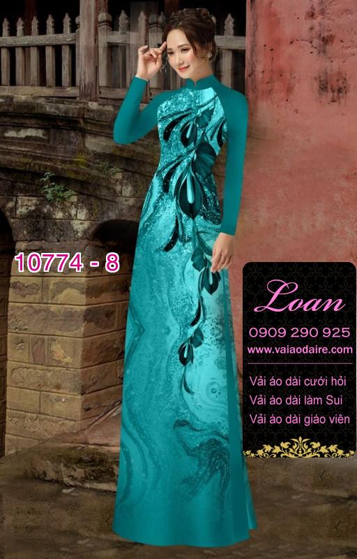 Vải áo dài hoa 3D Vải áo dài hoa 3D