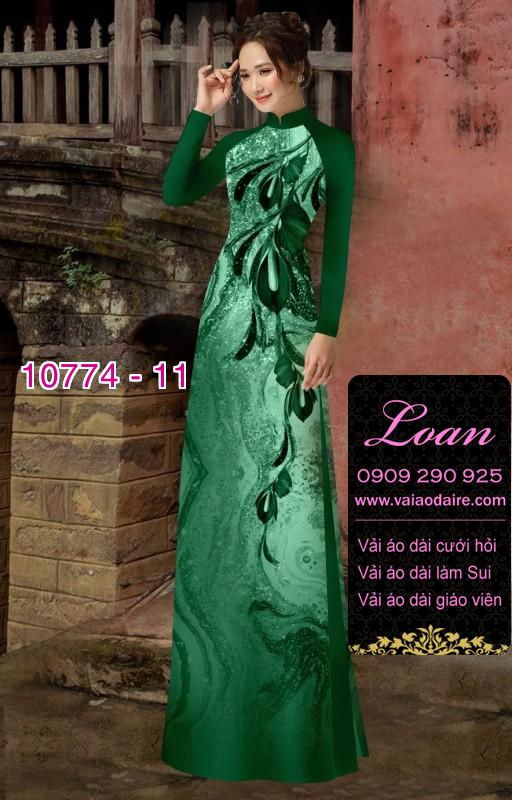 Vải áo dài hoa 3D Vải áo dài hoa 3D