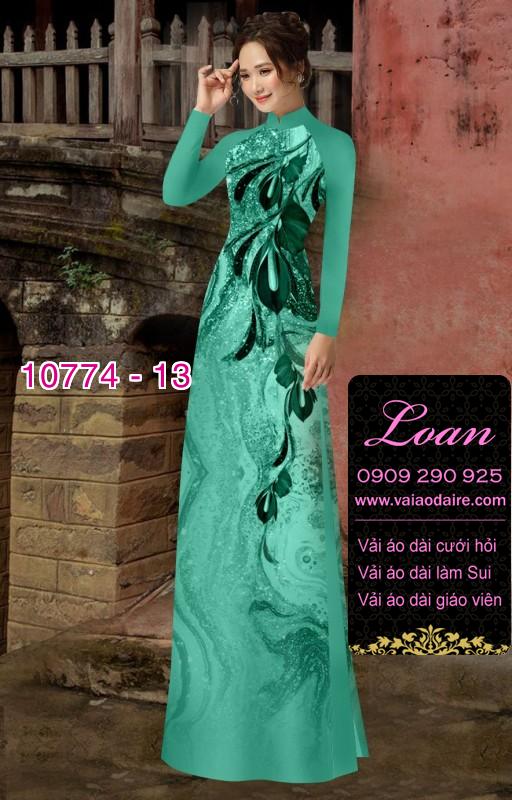 Vải áo dài hoa 3D Vải áo dài hoa 3D
