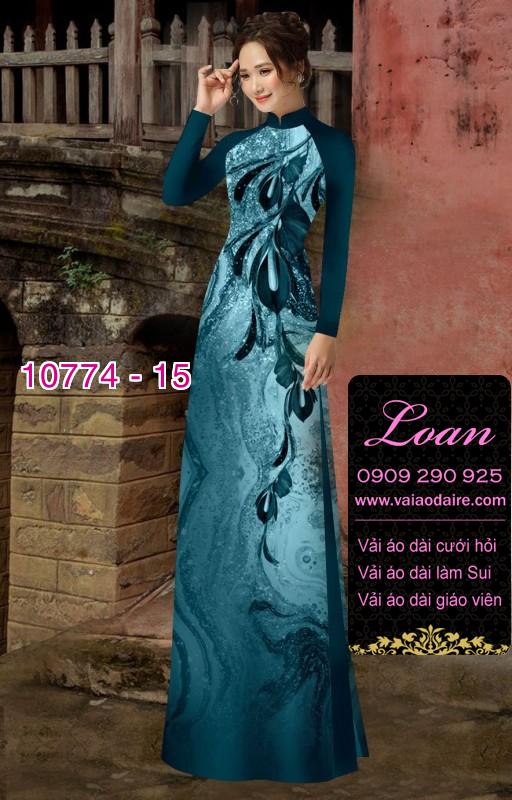 Vải áo dài hoa 3D Vải áo dài hoa 3D