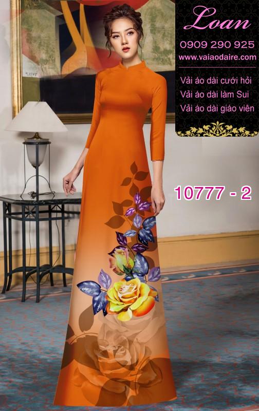 Vải áo dài hoa 3D Vải áo dài hoa 3D