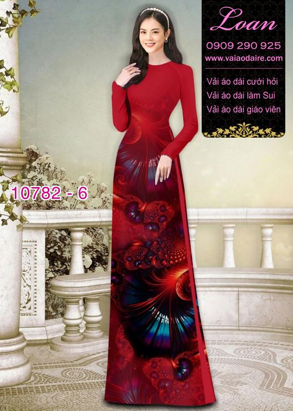 Vải áo dài hoa văn lập thể